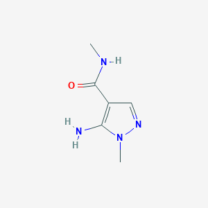 5-Amino-N,1-dimethyl-1H-pyrazole-4-carboxamide chemical structure (CAS 1022962-66-8)