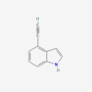 4-Ethynyl-1H-indole chemical structure (CAS 102301-81-5)
