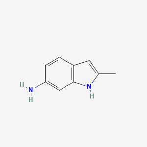 2-Methyl-1H-indol-6-amine chemical structure (CAS 102308-53-2)