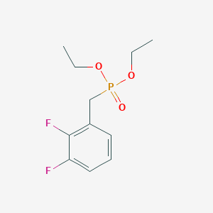 Diethyl (2,3-difluorobenzyl)phosphonate chemical structure (CAS 1023278-34-3)