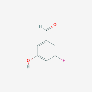 3-Fluoro-5-hydroxybenzaldehyde chemical structure (CAS 1023290-12-1)