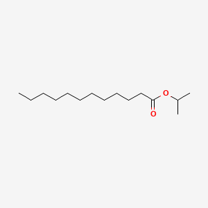 Isopropyl dodecanoate chemical structure (CAS 10233-13-3)