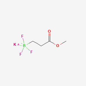 Potassium trifluoro(3-methoxy-3-oxopropyl)borate chemical structure (CAS 1023357-63-2)