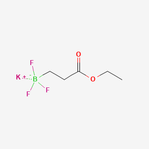 Potassium (3-ethoxy-3-oxopropyl)trifluoroborate chemical structure (CAS 1023357-64-3)