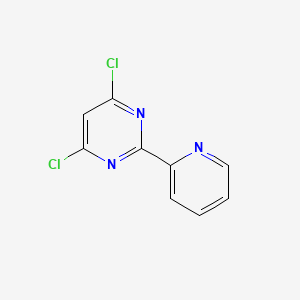 4,6-Dichloro-2-(pyridin-2-yl)pyrimidine chemical structure (CAS 10235-65-1)