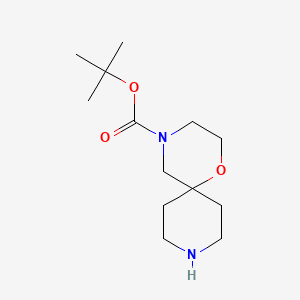 4-Boc-1-Oxa-4,9-diazaspiro[5.5]undecane chemical structure (CAS 1023595-11-0)