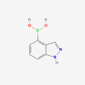 (1H-Indazol-4-yl)boronic acid chemical structure (CAS 1023595-17-6)