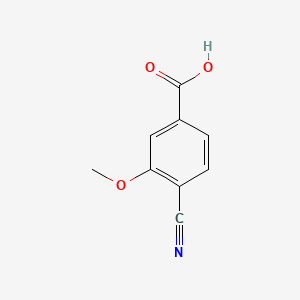 4-Cyano-3-methoxybenzoic acid chemical structure (CAS 102362-00-5)