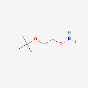 O-[2-(tert-Butoxy)ethyl]hydroxylamine chemical structure (CAS 1023742-13-3)