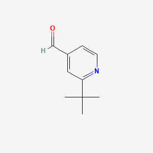 2-(tert-Butyl)isonicotinaldehyde chemical structure (CAS 1023812-90-9)