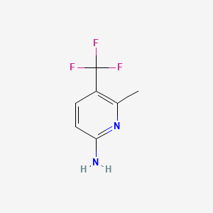 6-Methyl-5-(trifluoromethyl)pyridin-2-amine chemical structure (CAS 1023813-33-3)