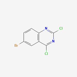 6-Bromo-2,4-dichloroquinazoline chemical structure (CAS 102393-82-8)