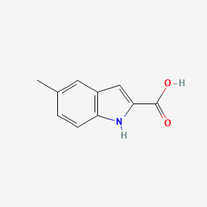 5-Methyl-1H-indole-2-carboxylic acid chemical structure (CAS 10241-97-1)