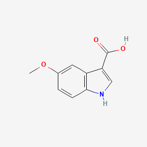 5-Methoxy-1H-indole-3-carboxylic acid chemical structure (CAS 10242-01-0)