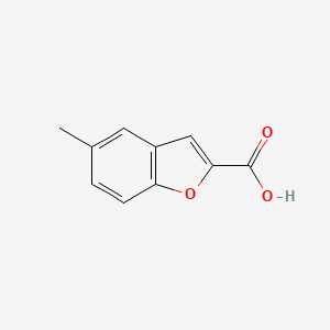 5-Methylbenzofuran-2-carboxylic acid chemical structure (CAS 10242-09-8)