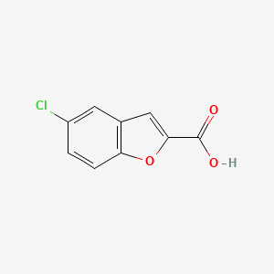 5-Chlorobenzofuran-2-carboxylic acid chemical structure (CAS 10242-10-1)