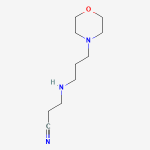3-(3-Morpholinopropylamino)propanenitrile chemical structure (CAS 102440-39-1)