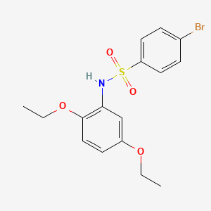 4-Bromo-N-(2,5-diethoxyphenyl)benzenesulfonamide chemical structure (CAS 1024505-63-2)