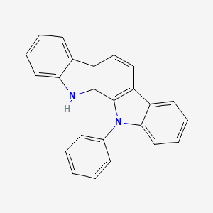 11-Phenyl-11,12-dihydroindolo[2,3-a]carbazole chemical structure (CAS 1024598-06-8)