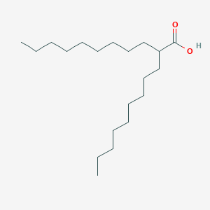 2-Nonylundecanoic acid chemical structure (CAS 102465-24-7)