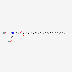 2-(Bis(2-hydroxyethyl)amino)ethyl stearate chemical structure (CAS 10248-74-5)