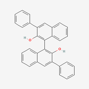 (S)-3,3'-Diphenyl-[1,1'-binaphthalene]-2,2'-diol chemical structure (CAS 102490-05-1)