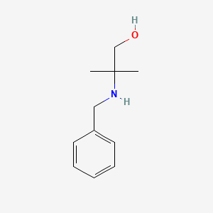 2-(Benzylamino)-2-methylpropan-1-ol chemical structure (CAS 10250-27-8)