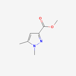 Methyl 1,5-dimethyl-1H-pyrazole-3-carboxylate chemical structure (CAS 10250-61-0)