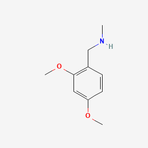 1-(2,4-Dimethoxyphenyl)-N-methylmethanamine chemical structure (CAS 102503-23-1)