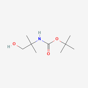 tert-Butyl (1-hydroxy-2-methylpropan-2-yl)carbamate chemical structure (CAS 102520-97-8)