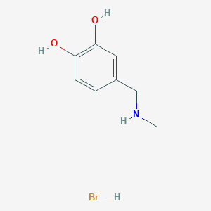 4-[(Methylamino)methyl]pyrocatechol Hydrobromide chemical structure (CAS 1025423-95-3)