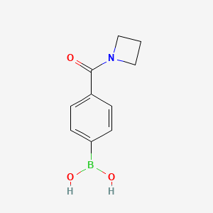 (4-(Azetidine-1-carbonyl)phenyl)boronic acid chemical structure (CAS 1025664-35-0)