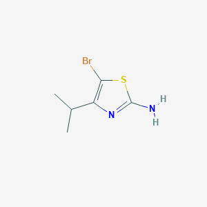 2-Amino-5-bromo-4-isopropylthiazole chemical structure (CAS 1025700-49-5)