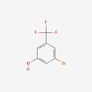 3-Bromo-5-(trifluoromethyl)phenol chemical structure (CAS 1025718-84-6)