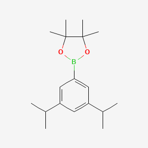 2-(3,5-Diisopropylphenyl)-4,4,5,5-tetramethyl-1,3,2-dioxaborolane chemical structure (CAS 1025719-26-9)