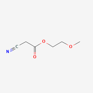 2-Methoxyethyl 2-cyanoacetate chemical structure (CAS 10258-54-5)