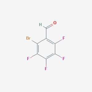 2-Bromo-3,4,5,6-tetrafluorobenzaldehyde chemical structure (CAS 1025989-27-8)