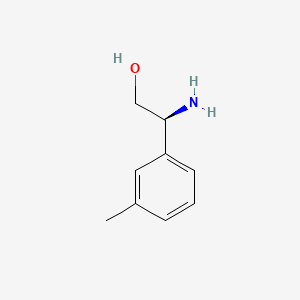 (S)-2-Amino-2-(m-tolyl)ethanol chemical structure (CAS 1026230-99-8)