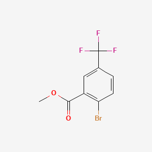 Methyl 2-bromo-5-(trifluoromethyl)benzoate chemical structure (CAS 1026355-57-6)
