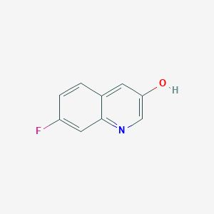 7-Fluoroquinolin-3-ol chemical structure (CAS 1026622-90-1)