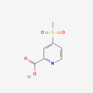 4-(Methylsulfonyl)picolinic acid chemical structure (CAS 1026676-25-4)