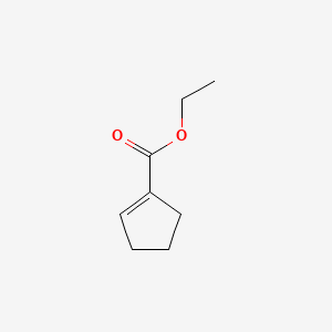 Ethyl cyclopent-1-enecarboxylate chemical structure (CAS 10267-94-4)