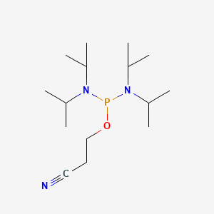 3-((Bis(diisopropylamino)phosphino)oxy)propanenitrile chemical structure (CAS 102691-36-1)