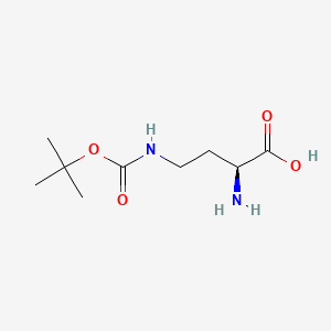 H-Daba(Boc)-OH chemical structure (CAS 10270-94-7)