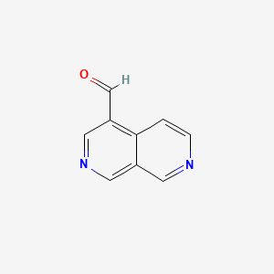2,7-Naphthyridine-4-carbaldehyde chemical structure (CAS 10273-40-2)