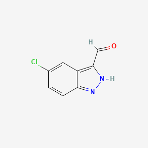 5-Chloro-1H-indazole-3-carbaldehyde chemical structure (CAS 102735-84-2)
