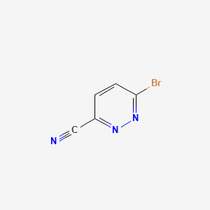 6-Bromopyridazine-3-carbonitrile chemical structure (CAS 1027513-40-1)