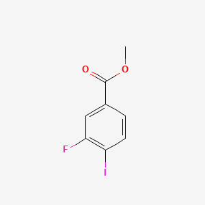Methyl 3-fluoro-4-iodobenzoate chemical structure (CAS 1027513-46-7)
