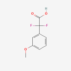 2,2-Difluoro-2-(3-methoxyphenyl)acetic acid chemical structure (CAS 1027513-99-0)
