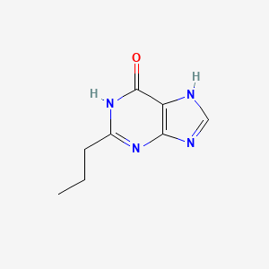 2-Propyl-1H-purin-6(9H)-one chemical structure (CAS 1027527-77-0)
